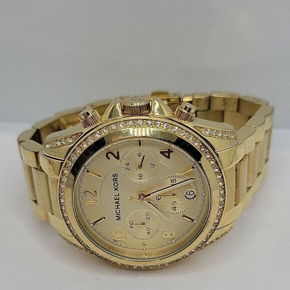 MICHAEL KORS Blair MK5166 Women's Gold Stainless Steel Analog Dial Watch AM233 - Picture 7 of 11